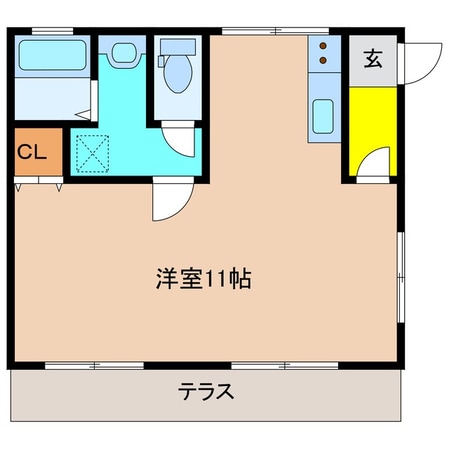 津駅 徒歩5分 1階の物件間取画像